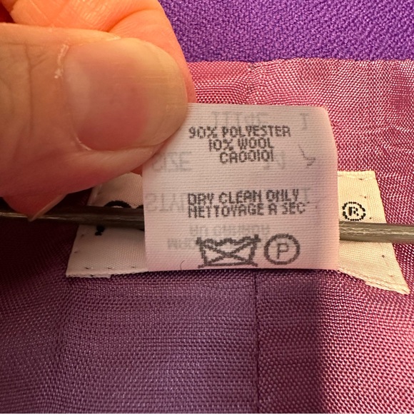 Vintage Women’s Purple Blazer Jacket size 14 - Picture 11 of 11